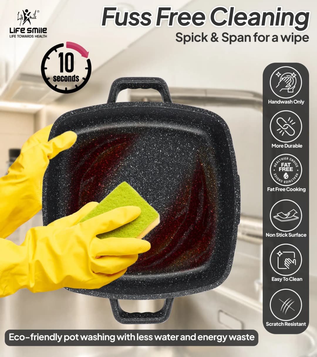 Lifesmile | Best Square Family | Best Cookware Sets | Granite | UAE | Dubai | Abu Dhabi